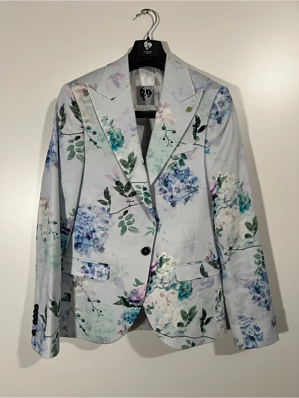 Twisted Tailor Pickhurst Blazer Jacket Blue Size 36R Slim Fitting